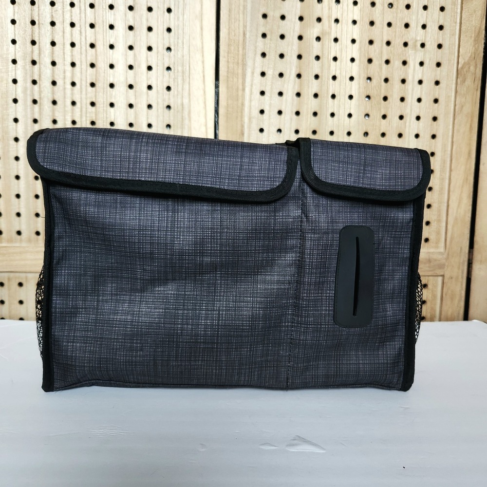 Thirty-One PACK N PULL CADDY Car Storage Organizer Bag Pattern: Black Cross‎ Pop